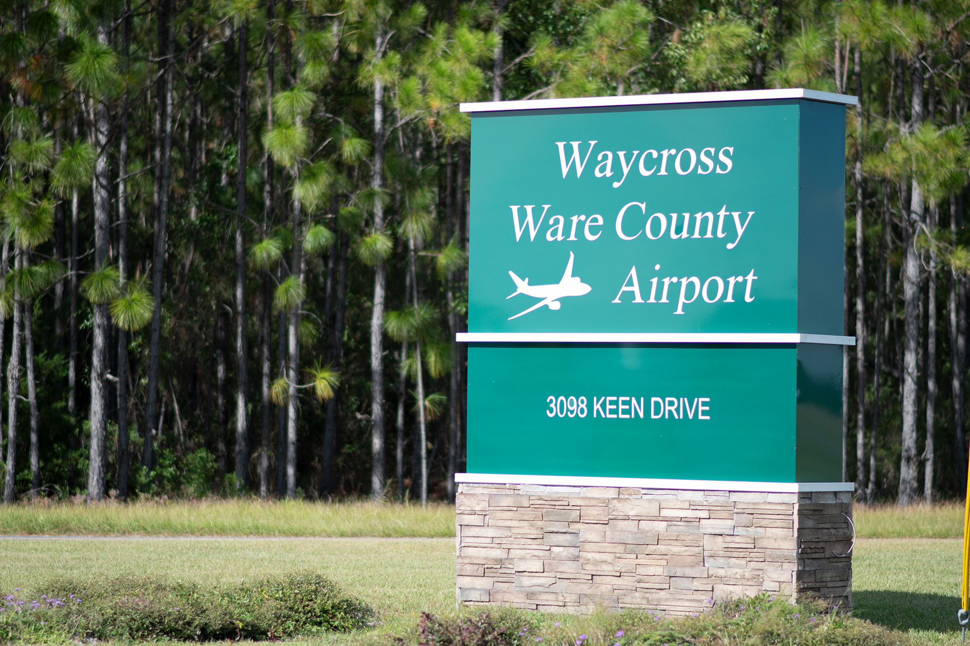 Waycross Ware County Airport sign